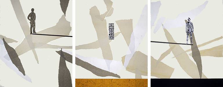 Christoph Radke, Collage, Triptychon #6
